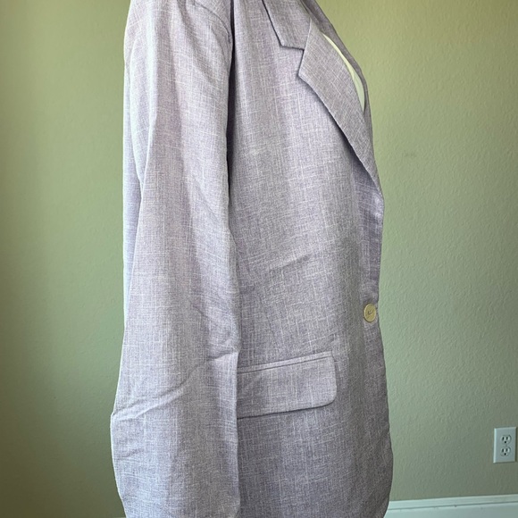 EUC Aaron & Amber Lilac Purple lined jacket sz Medium oversized. - Picture 6 of 10